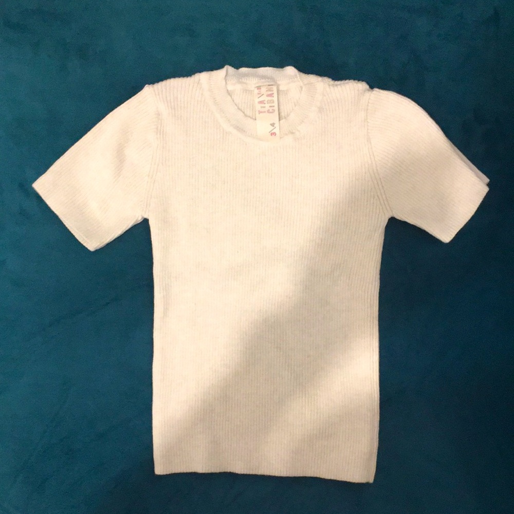 Tia Cibani thin ribbed knit tshirt size 3/4 yrs
